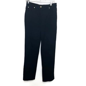 St. John Sport Women's Dark Blue Denim 5 Pocket Straight Leg Jeans Size 8